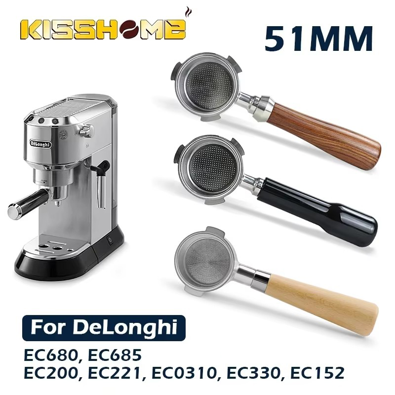 Delonghi Espresso Magnifica - Coffee Bottomless Portafilter 51MM For Delonghi