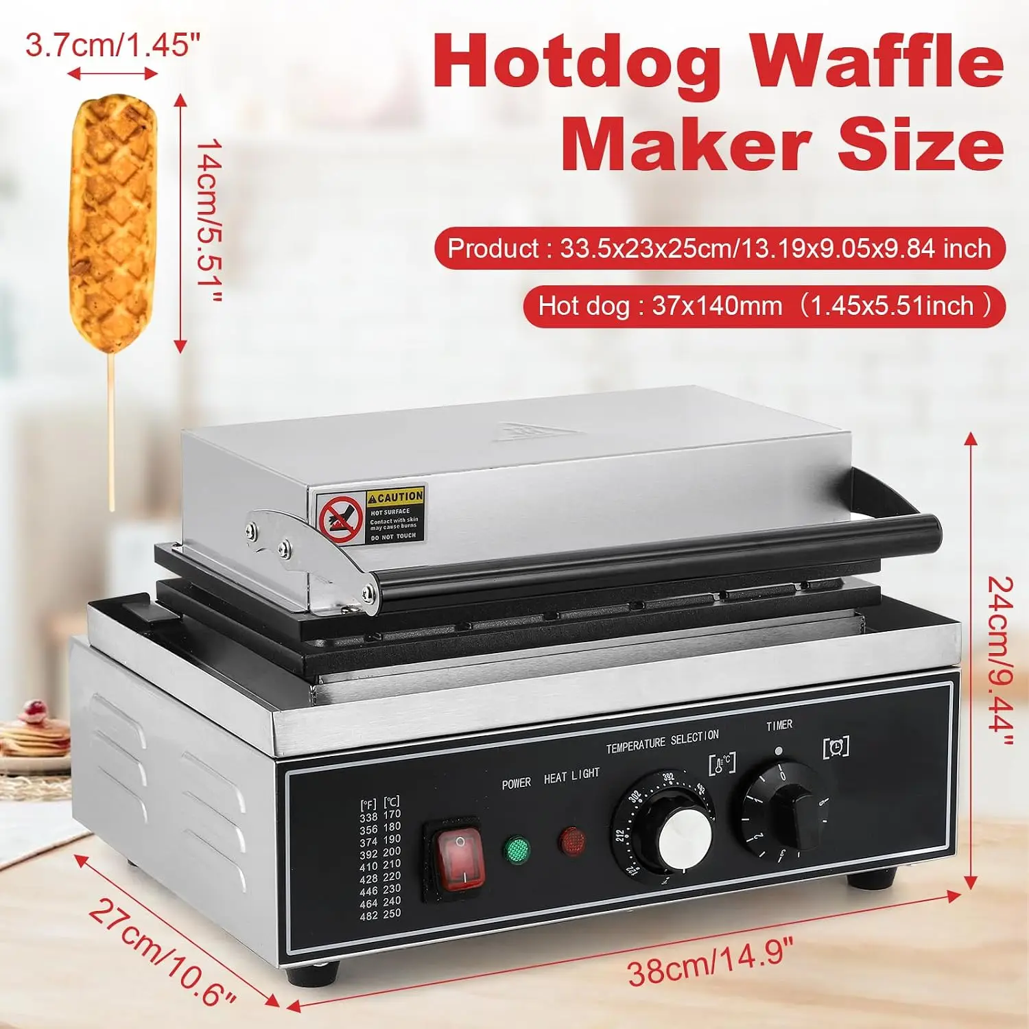 6Pcs Corn Dog Maker, 1550W Com - Corn Dog Stick review and price