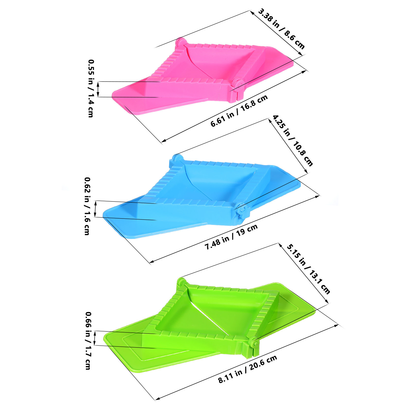 3Pcs Dumpling Mold Set Plastic - Dumpling Press Set review and price
